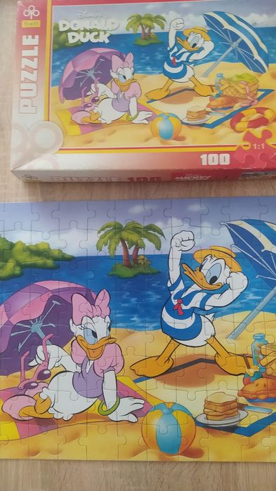 Kompletne Donald Duck 100 puzzle Vintage 90