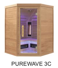 Sauna infravermelhos completa 149 x 140 x190 mergulho salgado piscina