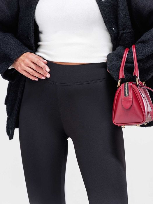 Легінси (лосини) чорні і марсала