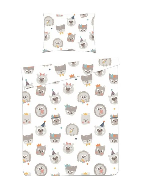 pościel Home& you z bawełny satynowej forestfriend 100x135