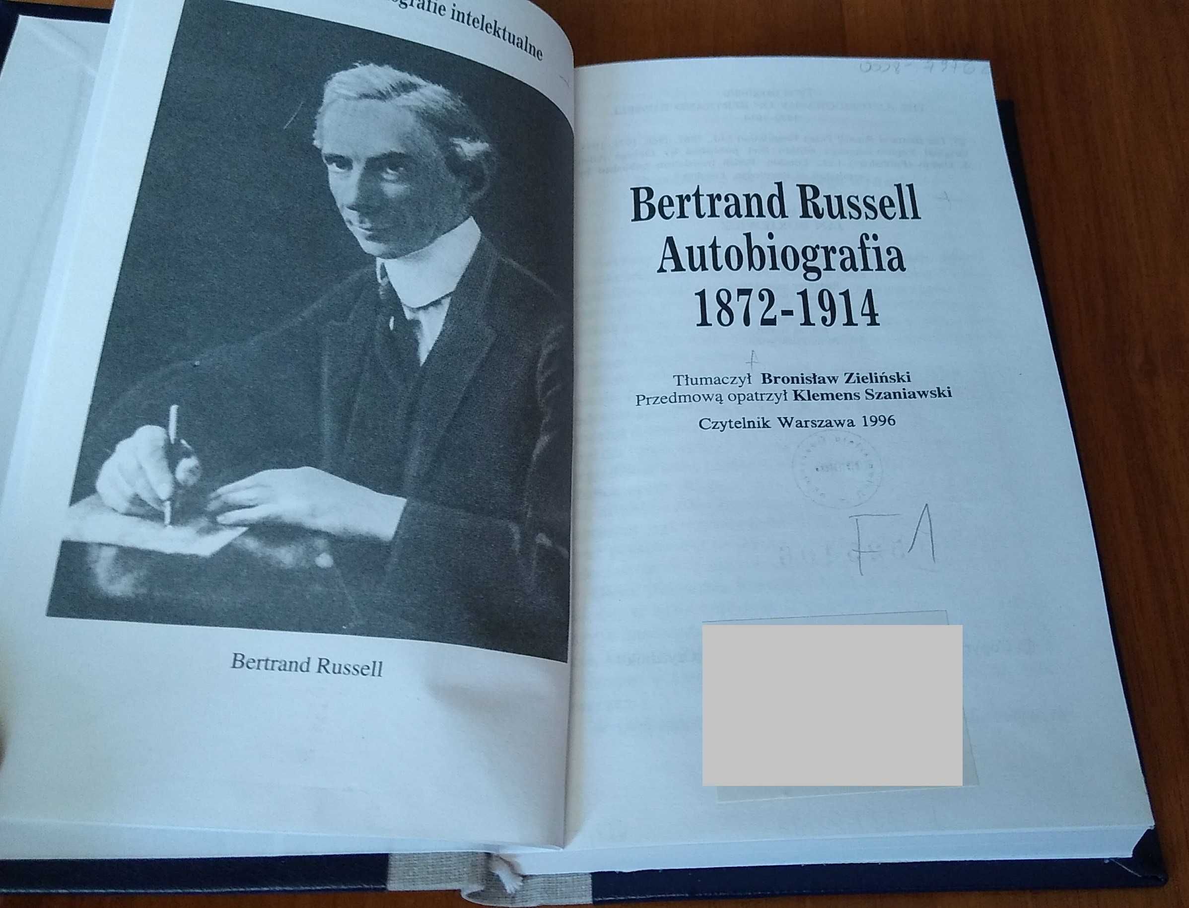 Autobiografia : 1872-:1914 / Bertrand Russell TWARDA