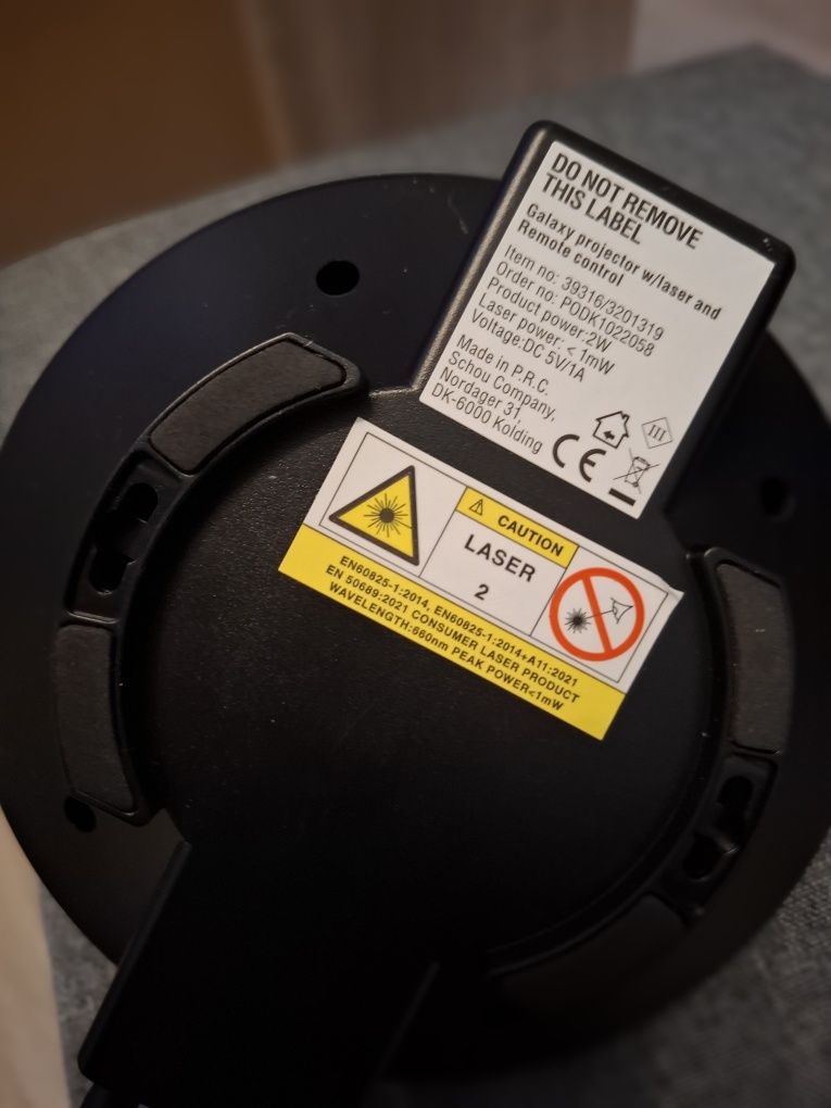 Projektor gwiazd/galaxy z pilotem i przewodem usb