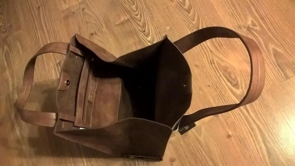 Oryginalna, skórzana torebka damska Steve Madden Brylee Cognac