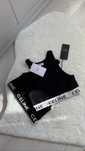 Czarny cro top bluzka Celine