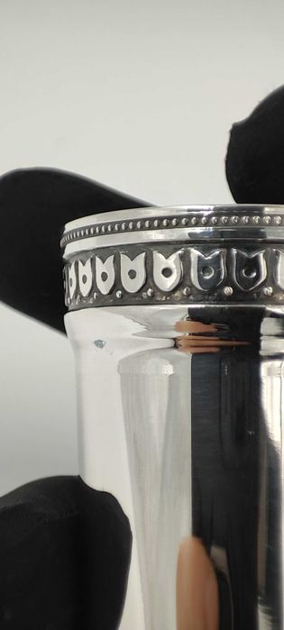 Ще 3! Срібна Чарка "Муріті" з чорнінням, об'єм 30 мл; вир-к Харків, Ук