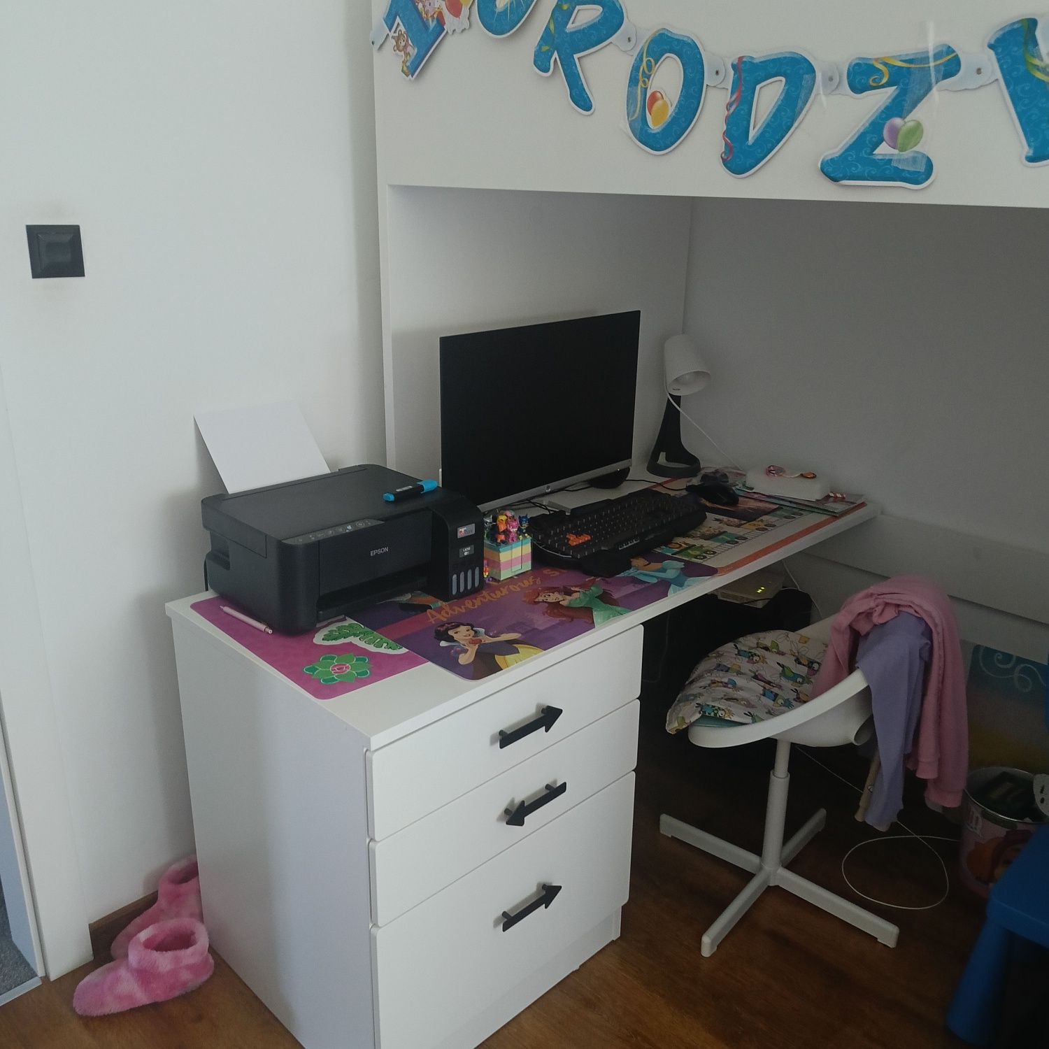 Łòzko pietrowe Ikea jak nowe