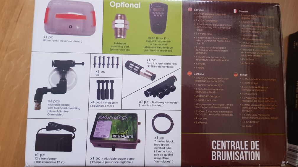 System zraszania do terrarium Repti Rainforest nowy