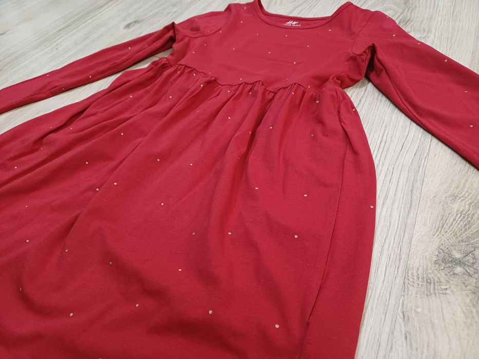 Czerwona sukienka H&M r.122/128