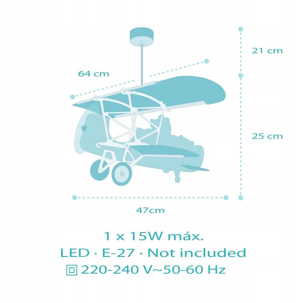 Lampa Sufitowa Dalber E27 Wielokolorowy