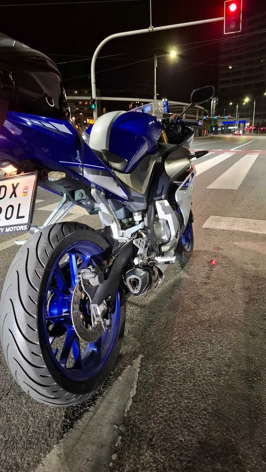 Yamaha YZF-R125 BLUE 2016 • Tłumik Akrapović •  Przegląd + OC 07.2026