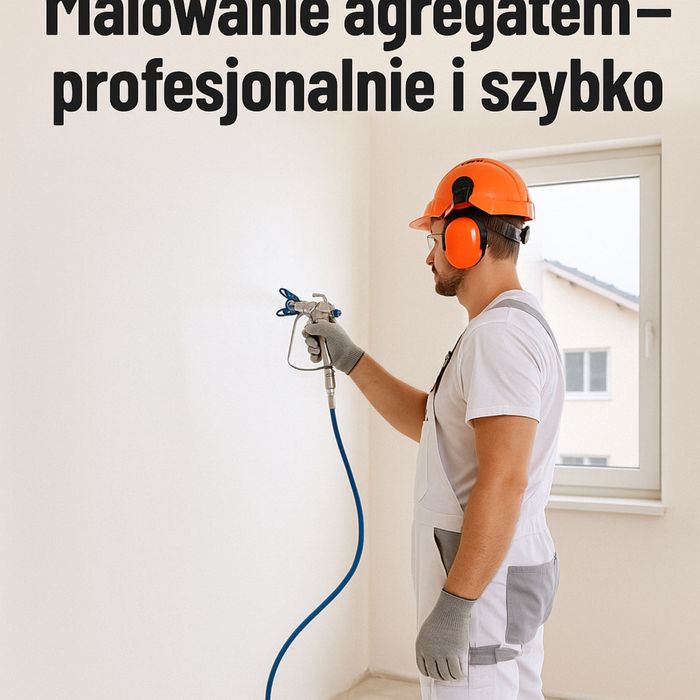 Malowanie agregatem hydrodynamicznym – wnętrza, hale, elewacje,biura