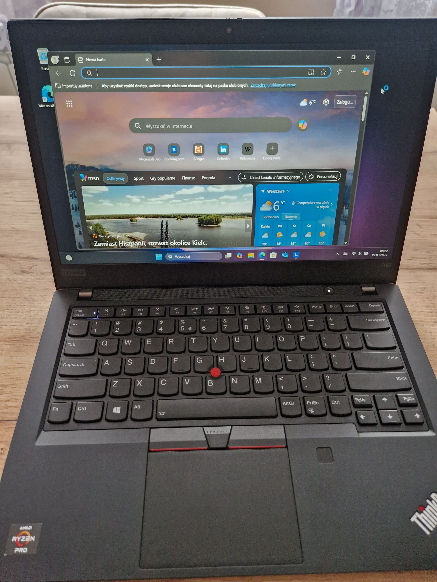 Lenovo t495,jak nowy,16gb ram,win11 pro,razen5