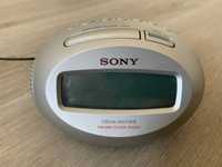 Rádio despertador relógio Sony
