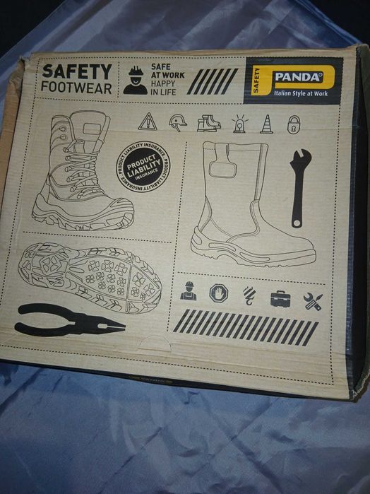 Buty robocze zimowe wysokie S3 44 Panda Tigrotto