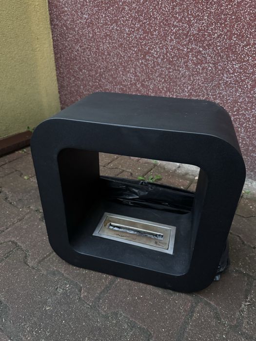Biokominek wolnostojący czarny