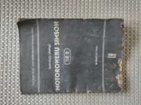 Instrukcja obsługi Motoroweru Simson sr2 1958r