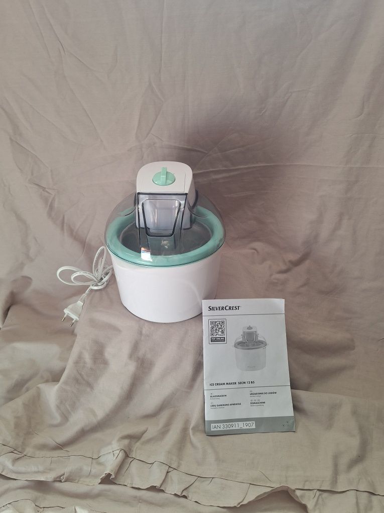 Maszyna do lodów ice cream maker secm 12 B5 Silver Crest Lidl