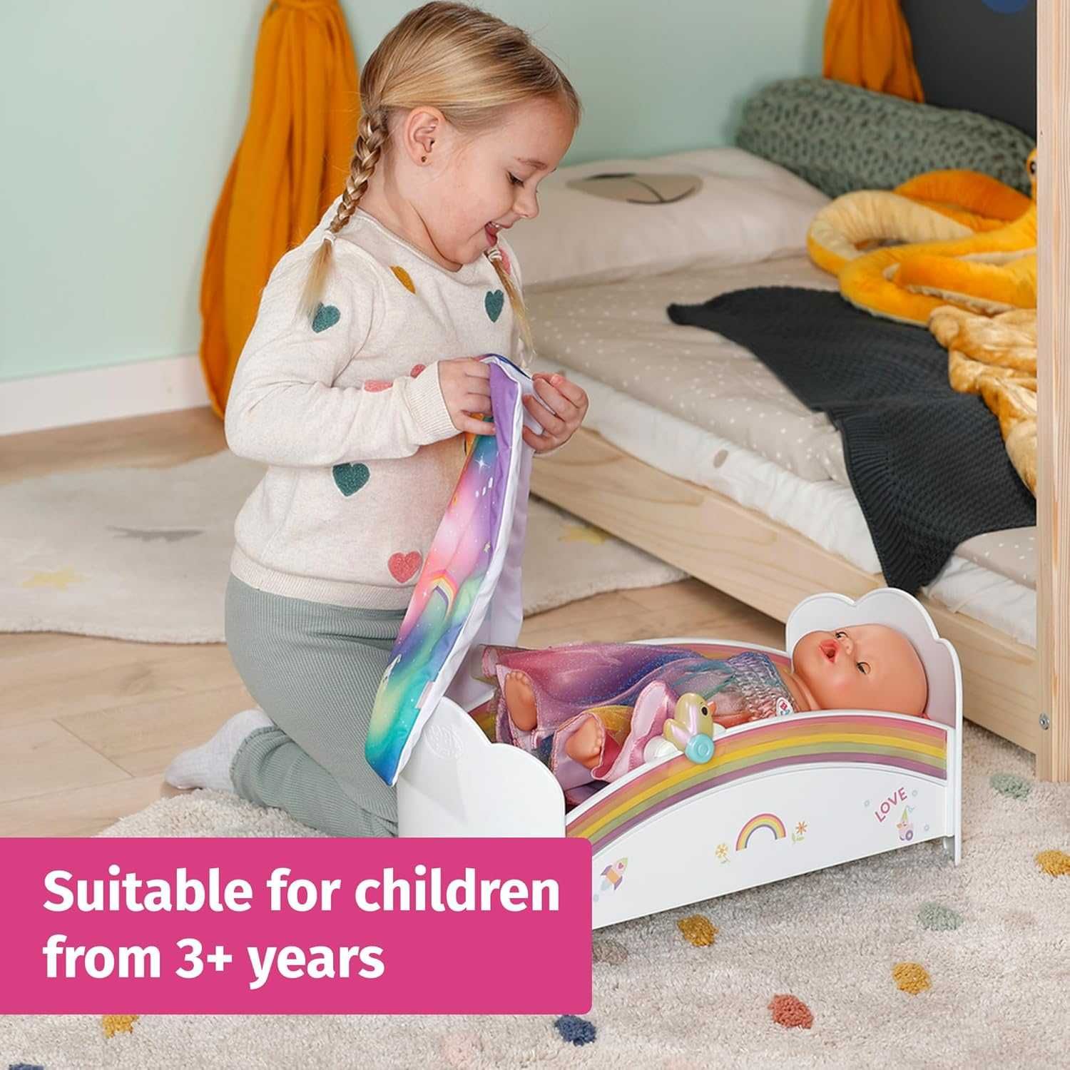 Кроватка Беби Борн Сон на радуге BABY born Zapf Rainbow Bed 835999