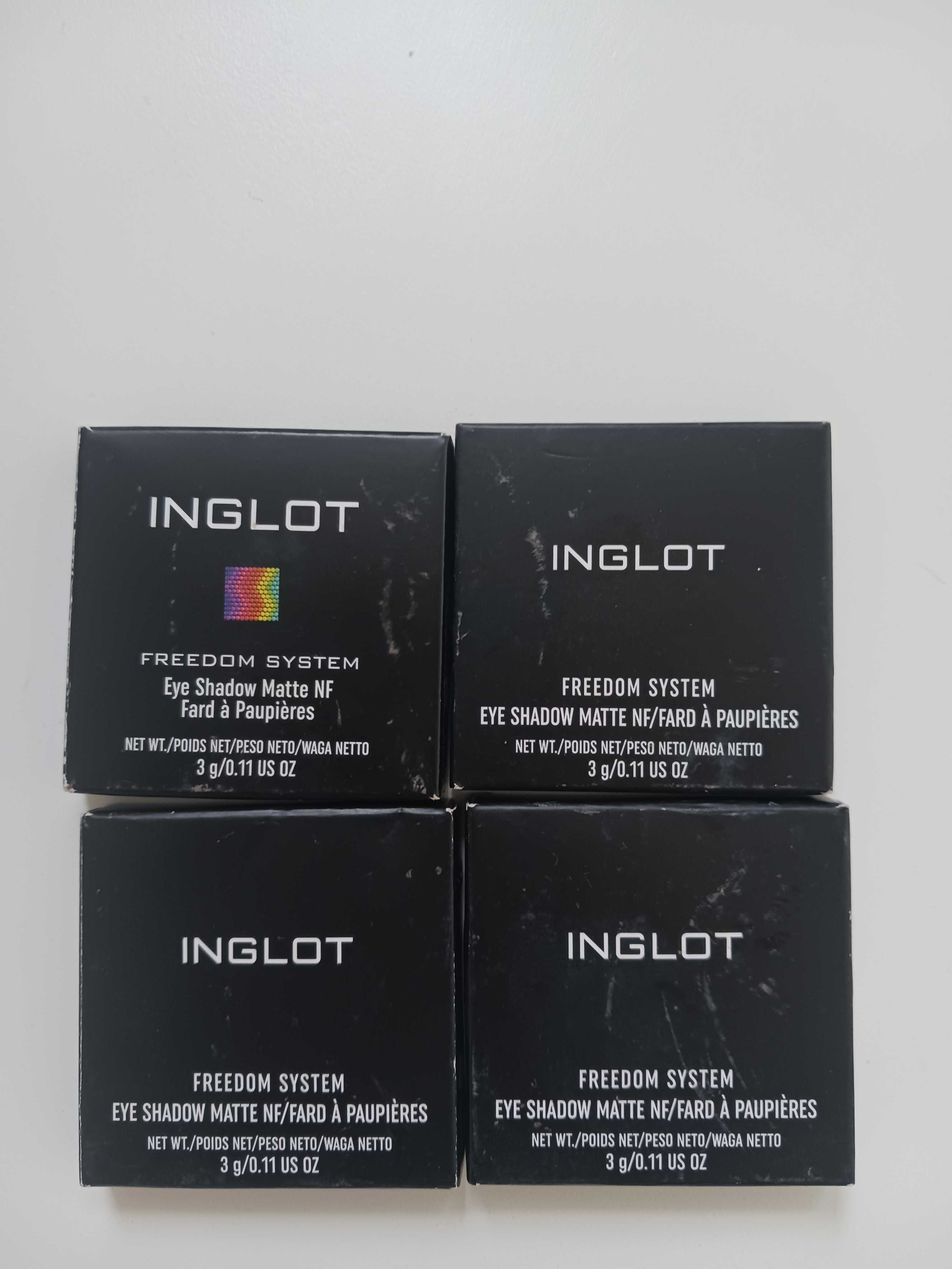 Cienie do powiek INGLOT freedom system 4 szt. NOWE 330, 352, 378 i 341