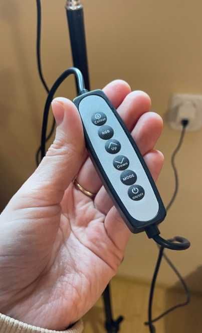 LAMPA PIERŚCIENIOWA ze statywem ring led rgb