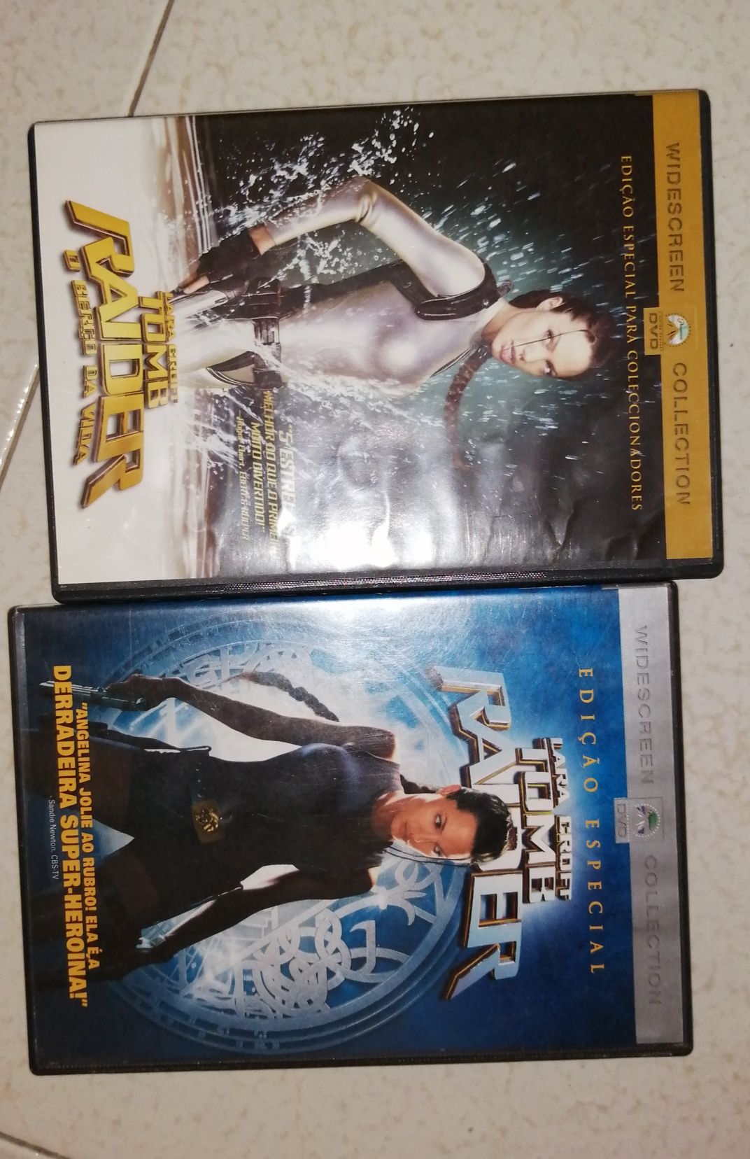 2 Filmes Tomb Raider DVD em bom estado