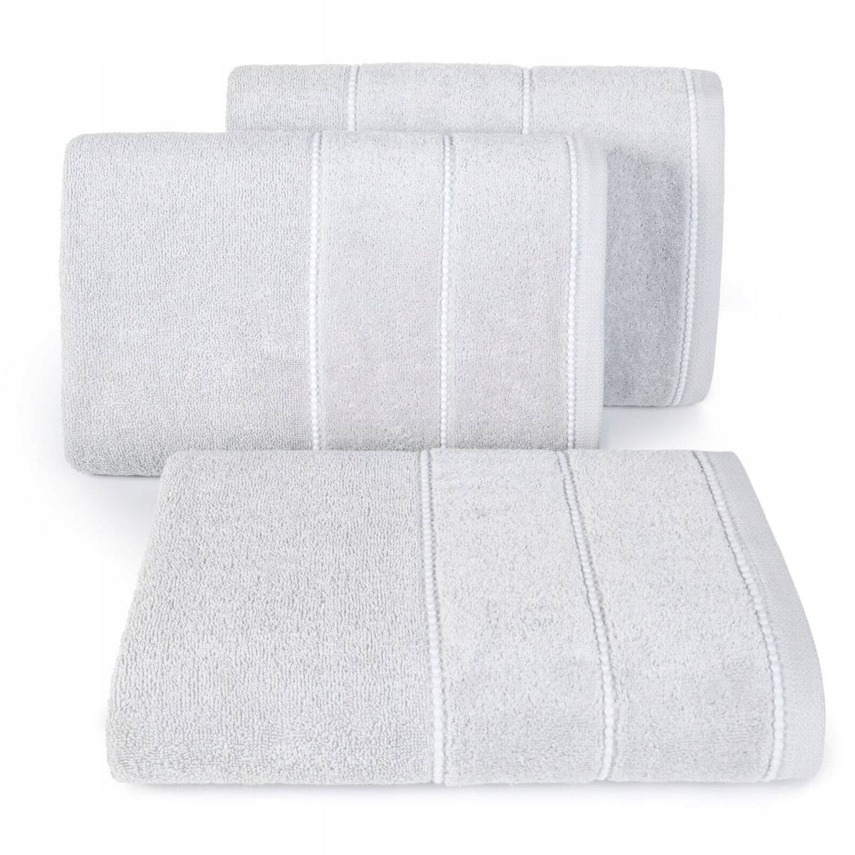 Ręcznik Kąpielowy 50x90 Bawełna Mari 500g Srebrny