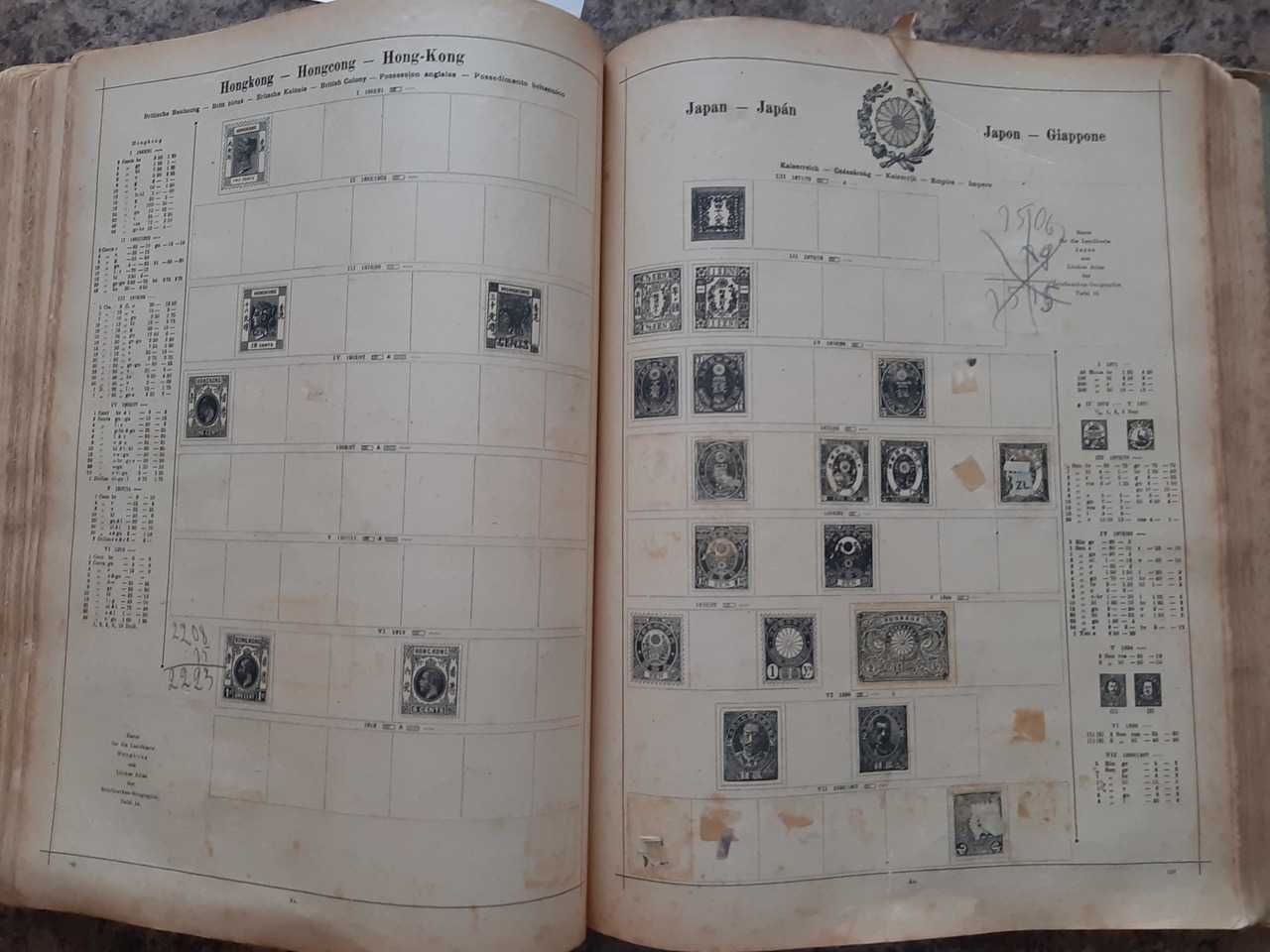 Katalog/album znaczków, stary.