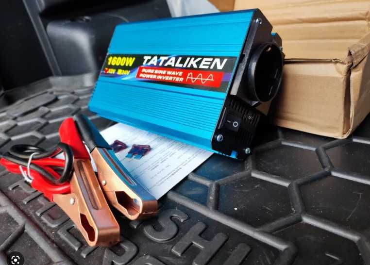 Інвертор Tataliken 12v 1600w з чистою синусоїдою а наличии!