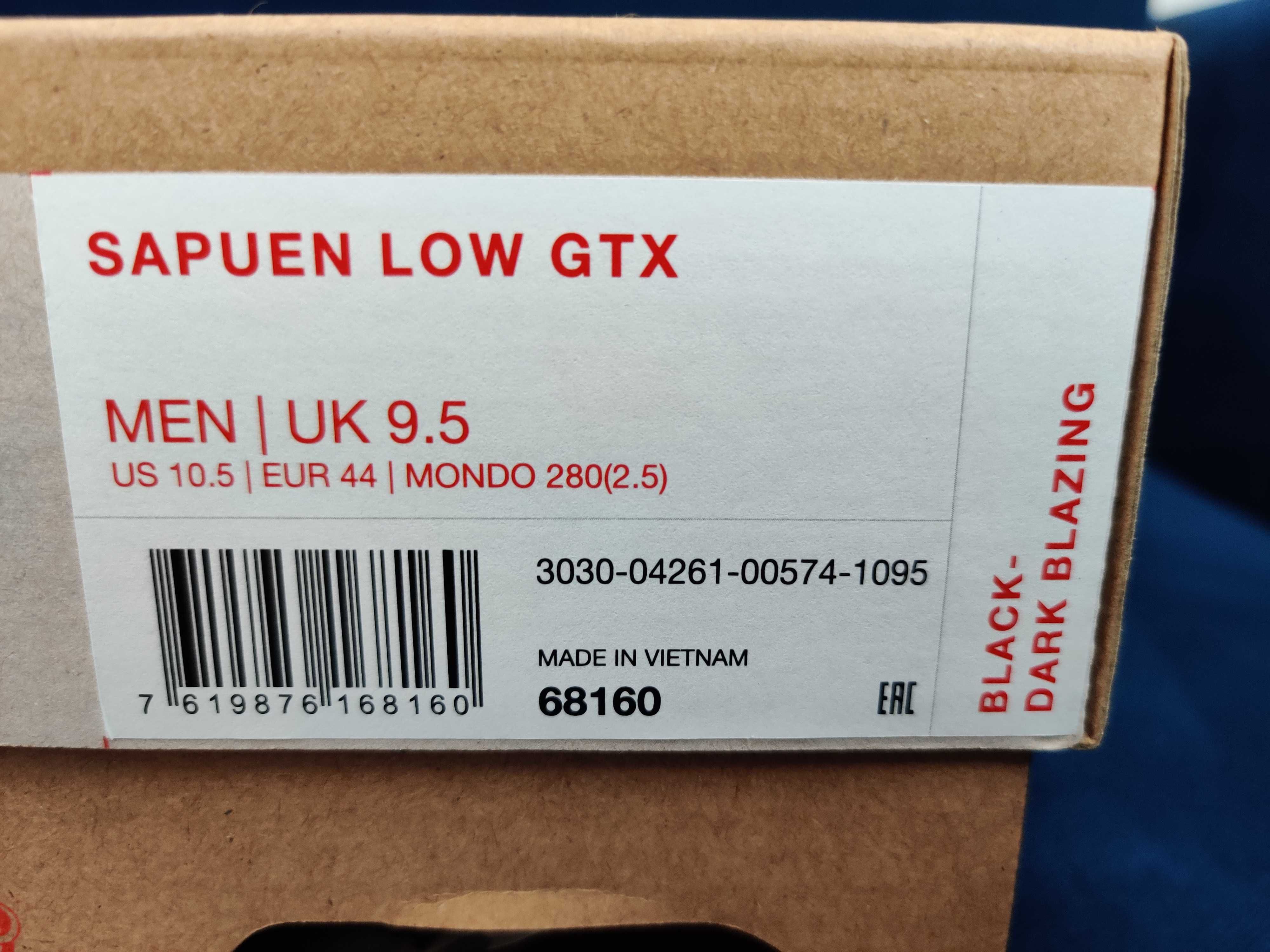 Mammut 44 28cm Sapuen Low Gtx Nowe Oryginalne Gore-tex