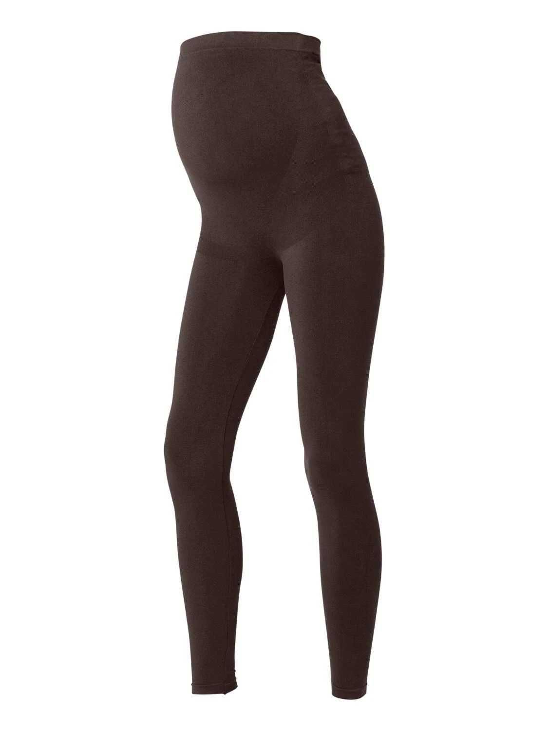 Mamalicious legginsy brązowe klasyczne ciążowe L/XL