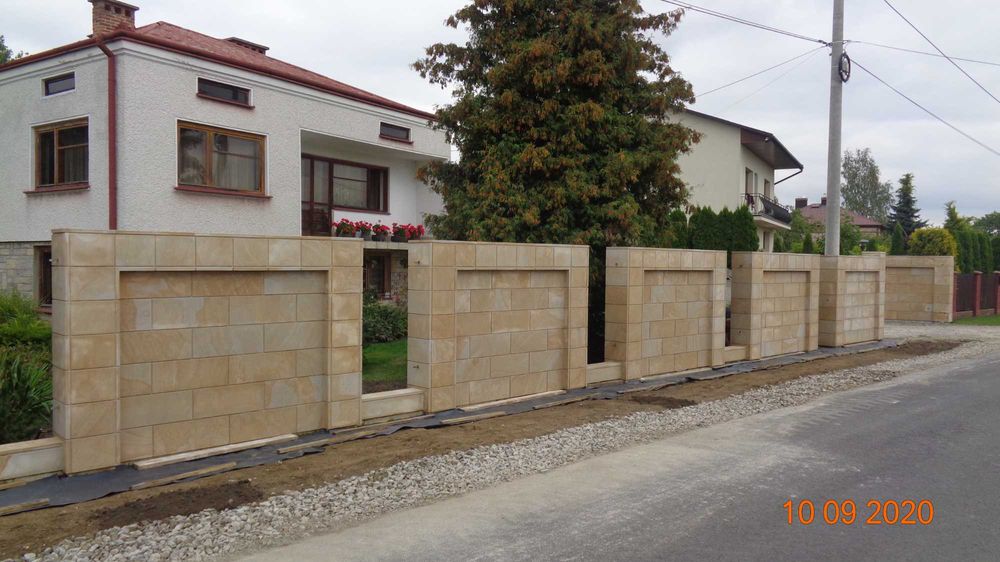 płyta elewacyjna elewacje z kamienia piaskowiec szydłowiecki