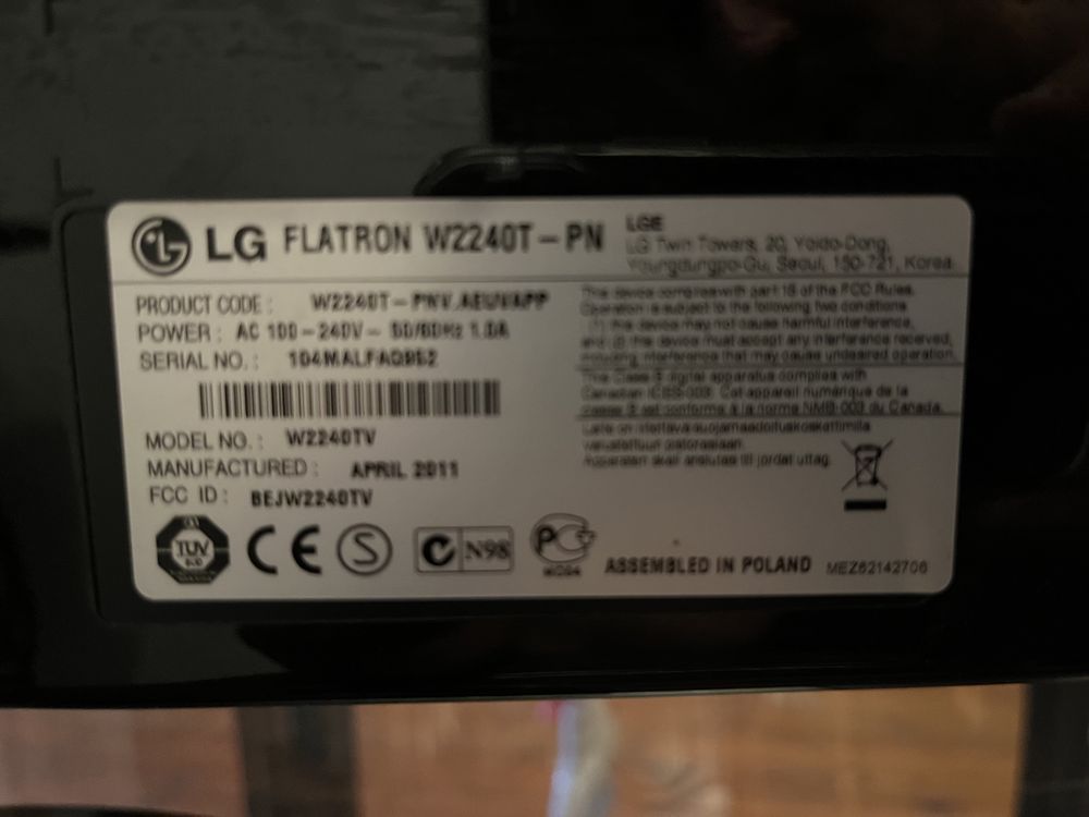 2 monitory LG 21cali