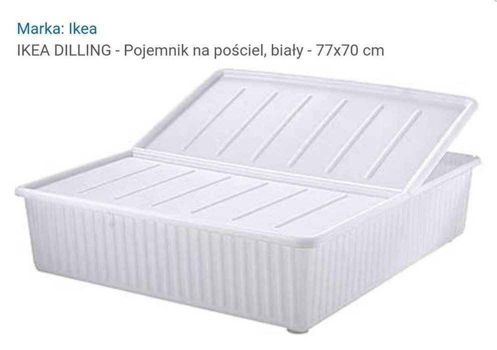 NOWE pojemniki na pościel IKEA Dilling, pod łóżko