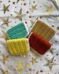 Porta cartões feito à mão em crochet