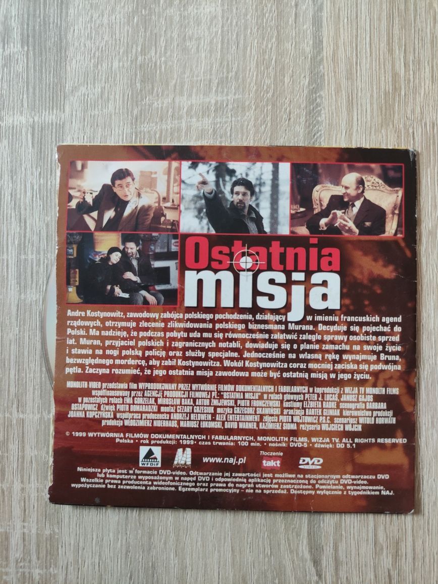 Film DVD// Ostatnia misja Gajos Fronczewski