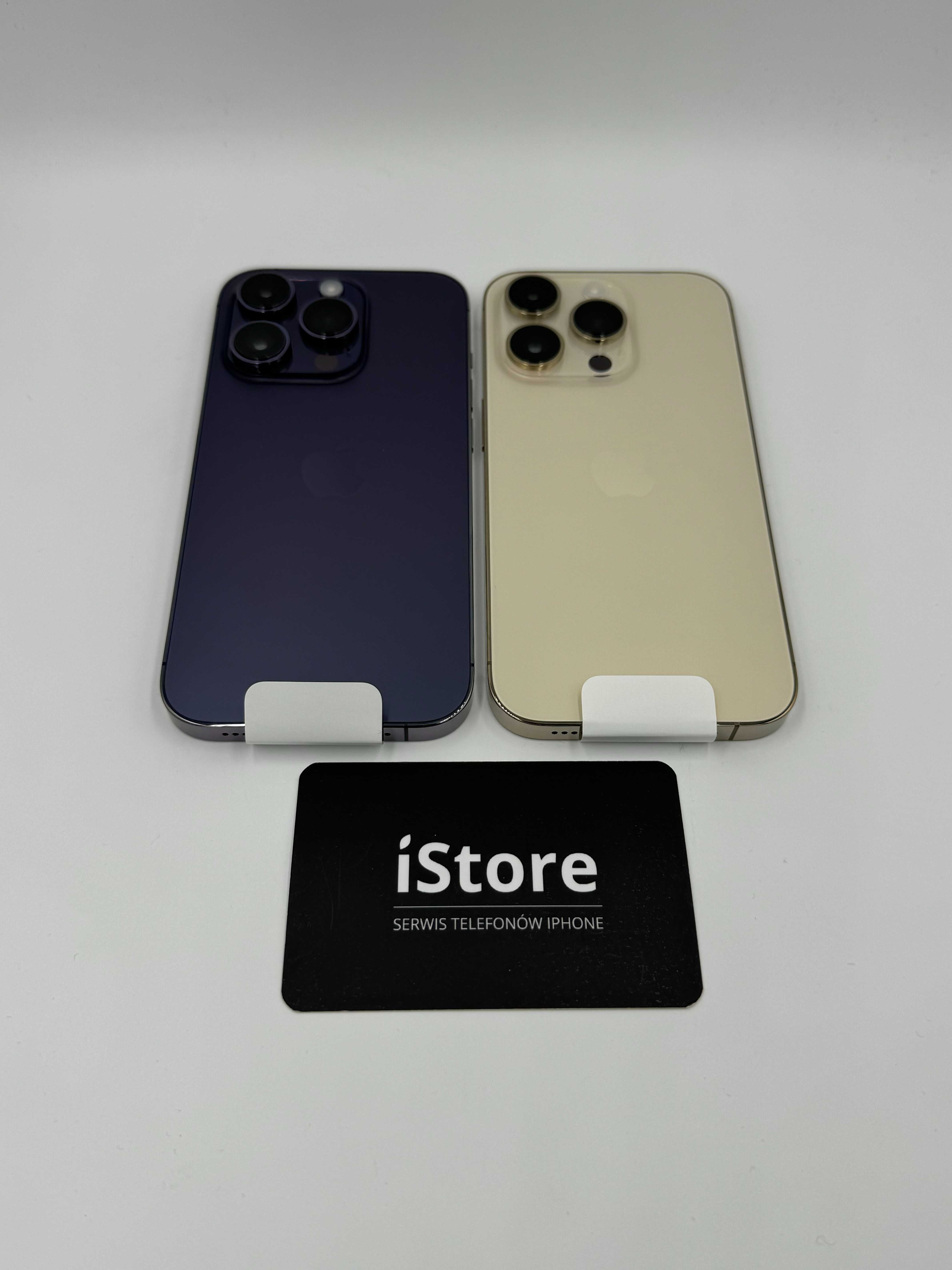 NOWY iPhone 14 PRO 256 GB Purple • Gold • 100% bateria • GWARANCJA •