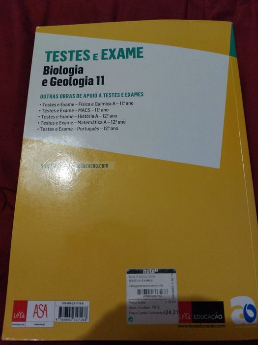 Testes e Exames de Biologia e Geologia 11. Ano