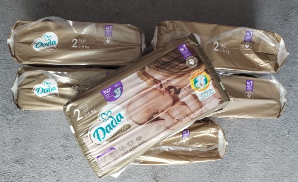 Pieluchy Dada Extra Care rozmiar 2 (8 opakowań)