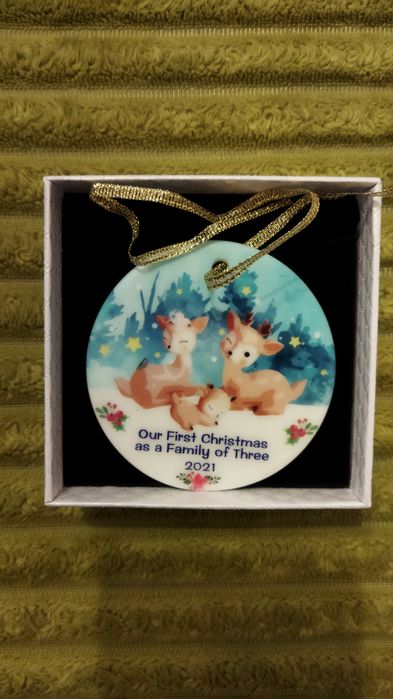 Керамічна ялинкова прикраса, керамическая ёлочная игрушка,игрушка