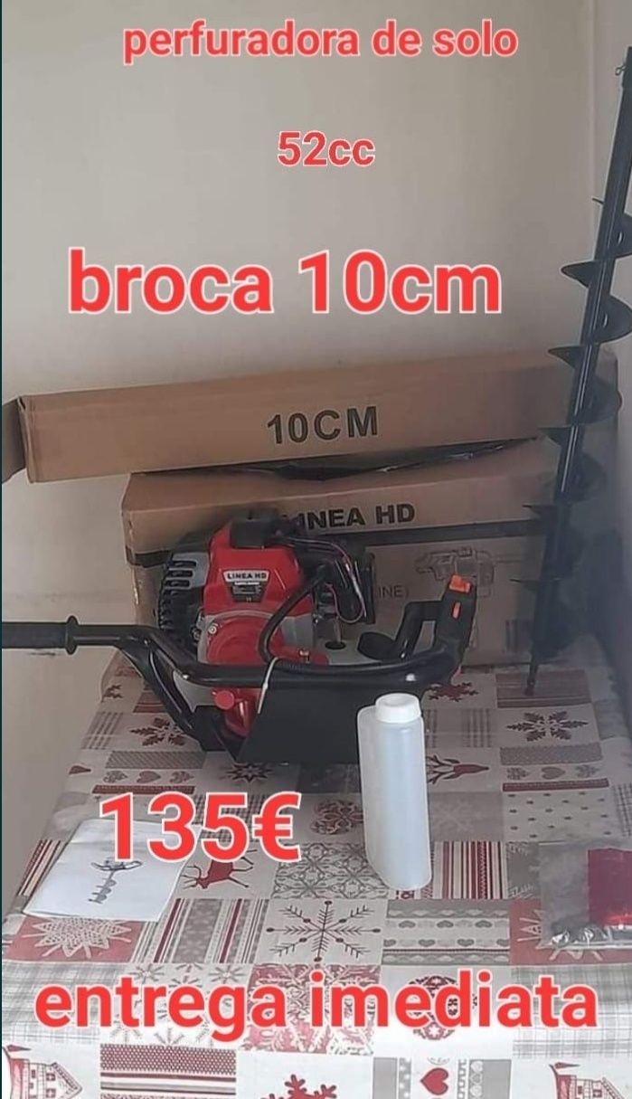 Perfuradora de solo linea hd 52cc nova na caixa