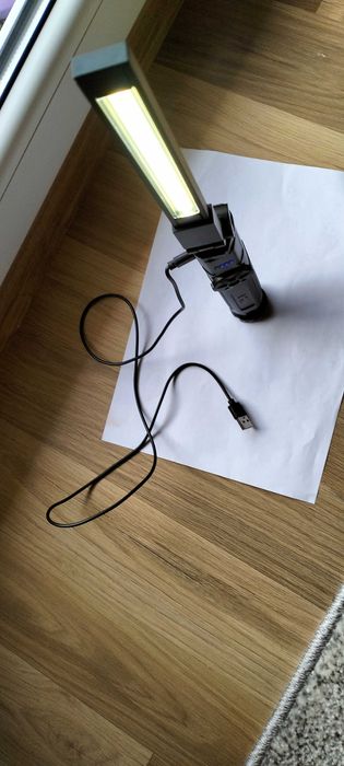 AKUMULATOROWA lampa robocza LETHE LED 600LM USB/C magnes