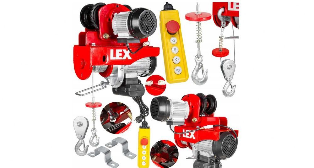 WCIĄGARKA WYCIĄGARKA 800 kg Elektryczna z Posuwem Suwnica Budowlana