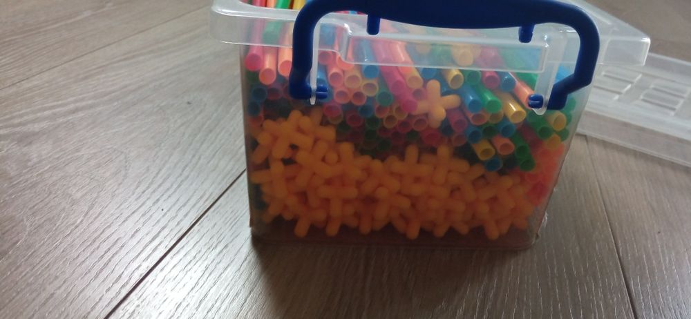 Słomki klocki konstrukcyjne 400 sztuk