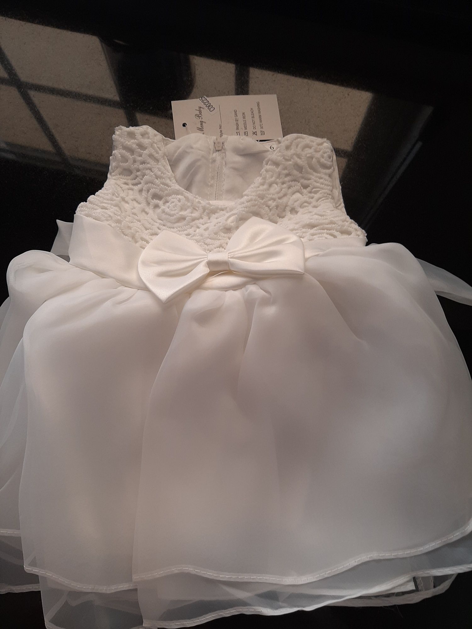 Vestido branco cerimónia, comunhão batizado 6 meses NOVO Envio grátis