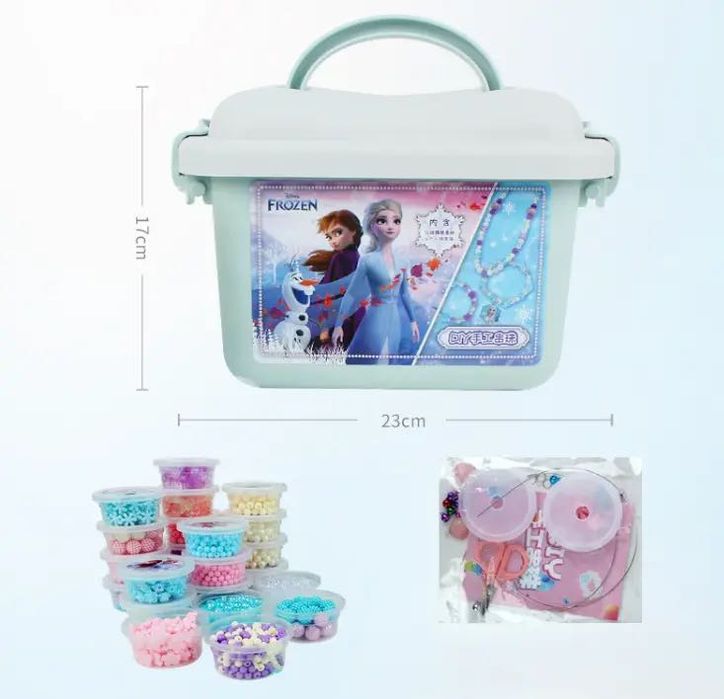 Дитячий набір для створення браслетів і намиста з бісеру ручної роботи