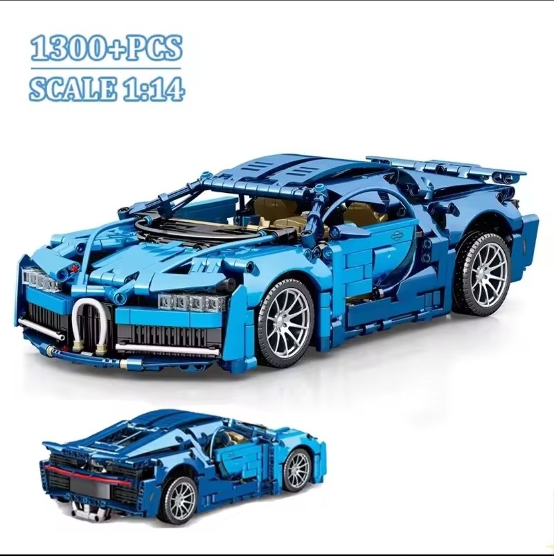 Klocki technic Bugatti Chiron, 1:14, duży, jak lego