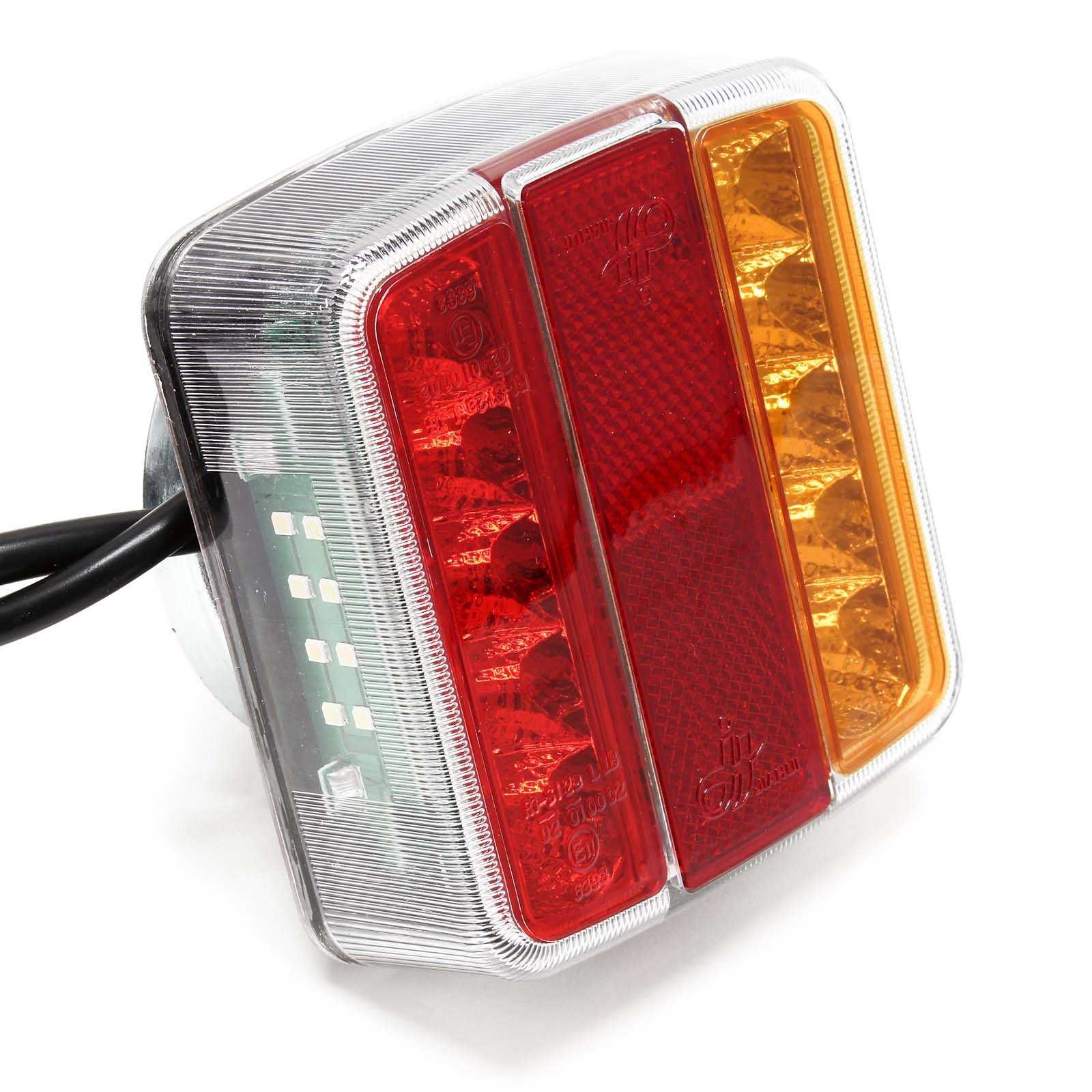 Conjunto Magnético de Luzes LED / Farolins para Reboque / Atrelado