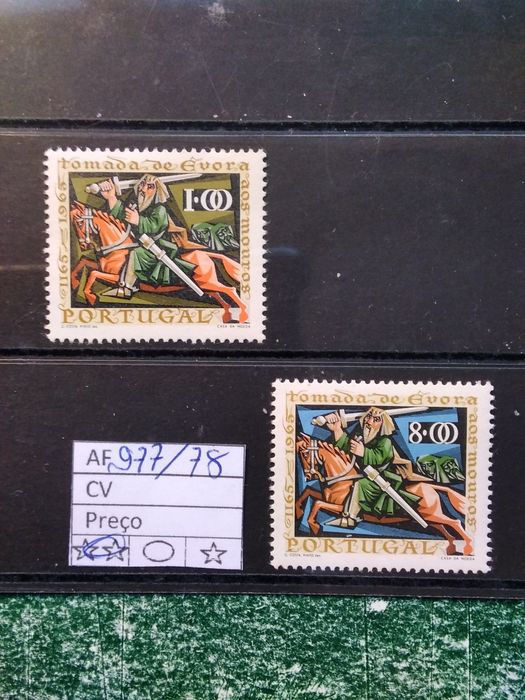 1966  8° Centenário Tomada Cidade Évora Aos Mouros MNH **