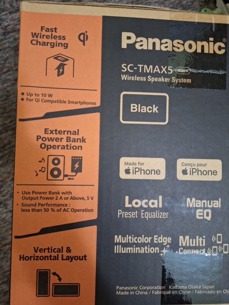 Głośnik bezprzewodowy Panasonic TMax5