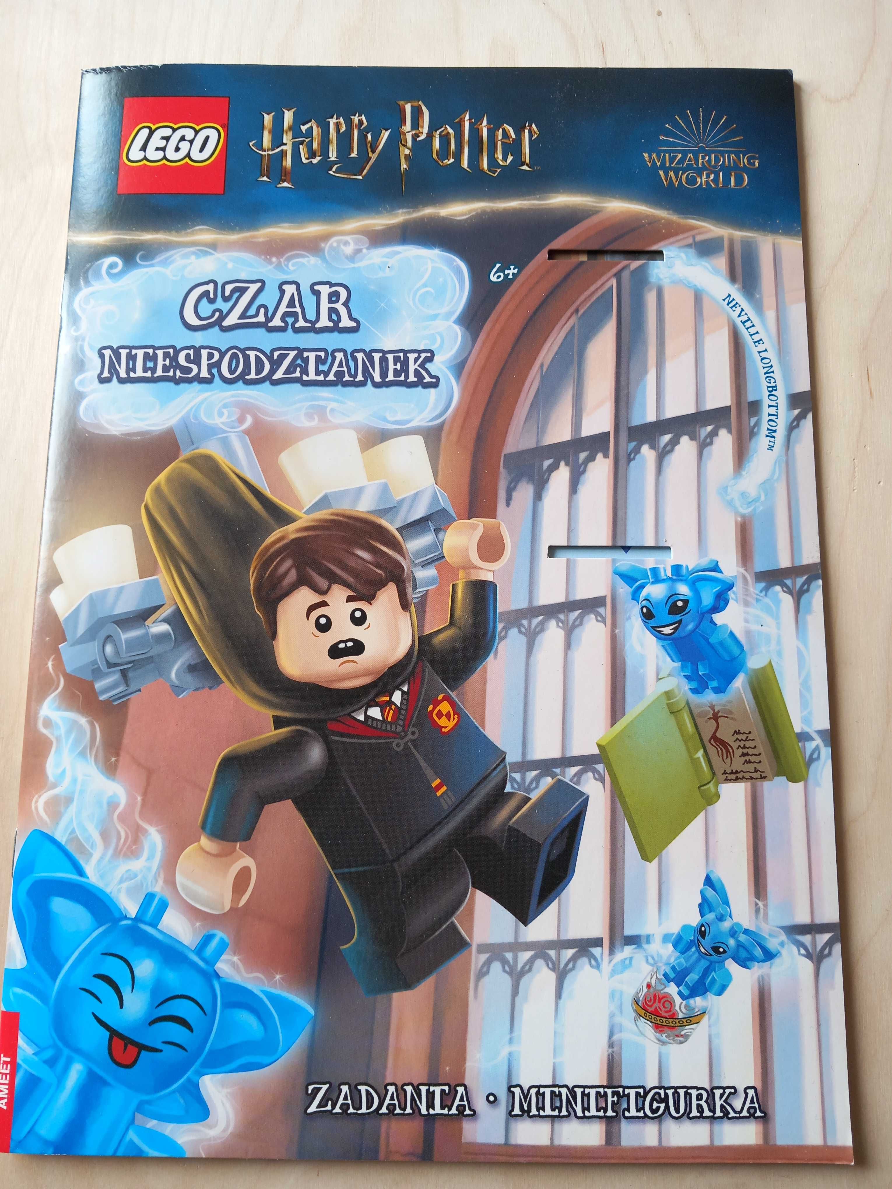 Cztery gazetki z Harrego Pottera z różnymi zadaniami z Lego